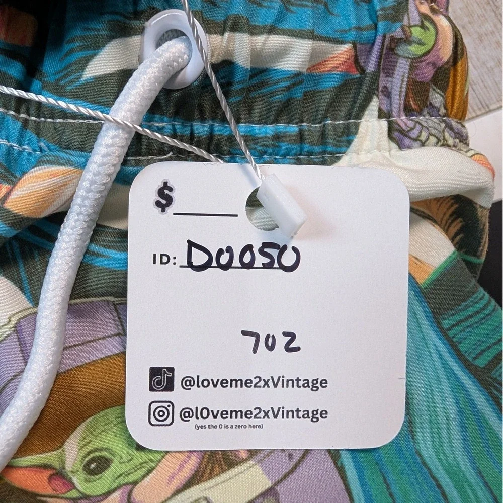 Star Wars Baby Yoda Swim Trunks Tropical Print Swim Shorts‎ L